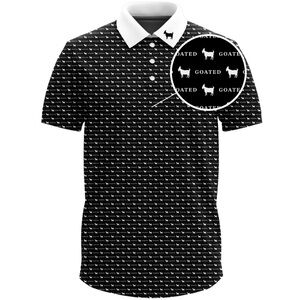 B-1  GOATED GOLF "The Classic Slate" golf polo shirt    Y-XL